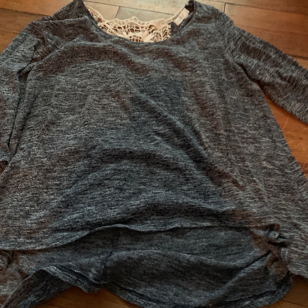 aeropostale long sleeve with lace back